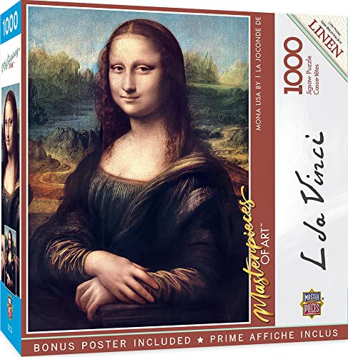 Puzzles Puzzle 1000 Teile Puzzle Mona Lisa Erwachsenenpuzzle von Master Pieces Leonardo DaVinci Da Vinci
