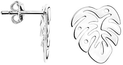 SOFIA MILANI - Damen Ohrringe 925 Silber - Ohrstecker als Blatt - 20730