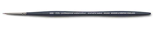 Winsor & Newton 5011130 Professional Watercolour Brush, Painting Brush for Watercolours with Synthetic Fibres, Ergonomic Handle, Durable and Dimensionally Stable, Short Handle, Round Brush No. 000
