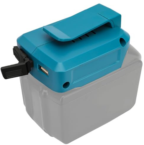 Ersatzstromquelle ADP05 USB-Ladeadapter für Makita 14.4V-18V Schnellladekonverter mit LED-Licht