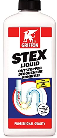 Bricoloco Desatascador líquido profesional tuberías de desagües de ducha, wc, lavabos, fregaderos, cocinas. Elimina obstrucción y malos olores de pelos, jabón, aceite, comida (1)