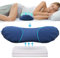 Almohada de apoyo lumbar ajustable para dormir, de espuma viscoelástica para aliviar el dolor de espalda baja, para cama y silla, con dos almohadillas de entredós