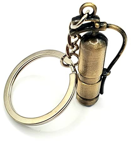 SNS Components Porte-clés en métal lourd Extincteur Bronze, bronze, taille unique
