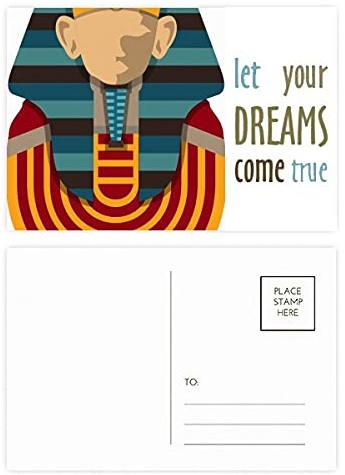Postkarten-Set mit ägyptischem Text Dream Come True, 20 Stück