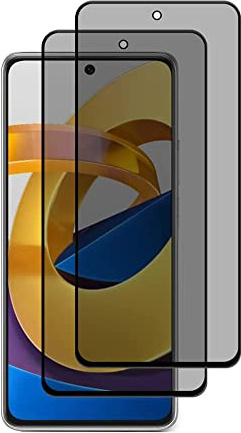 PaceBid 2 Pack Protector de Pantalla de Privacidad Compatible con Xiaomi Poco M4 Pro 5G, [Cobertura Completa] [Anti-arañazos] [ Case Friendly] [Dureza 9H]