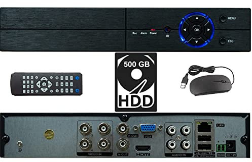 RVT-AHD26104 DVR NVR 4 Canali CH 3.0 MP / 1080P 5 IN 1 CON HARD DISK 500 GB PER SISTEMI DI VIDEOSORVEGLIANZA
