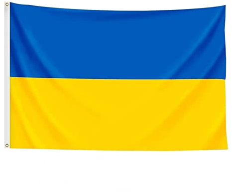 ZZSRJ Ukraine-Flagge 120x180cm Blaue gelbe Flagge-Dekoration (Color : Blue, Größe : 120x180cm)