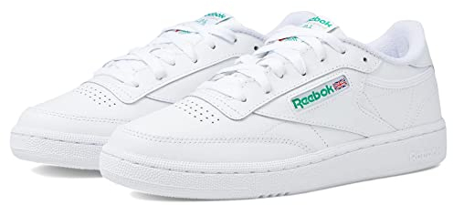 Reebok Damen Club C 85 Sneaker, Footwear White/Footwear White/Gold Metallic, 38.5 EU