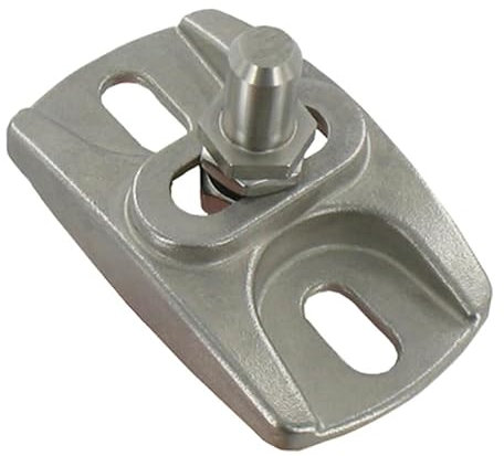 Crapaudine Inox Réglable - pour Portail Battant Bois PVC Alu - Awe 12 mm - à Visser - Fabrication Française - Inox Brut - Fabrication Française