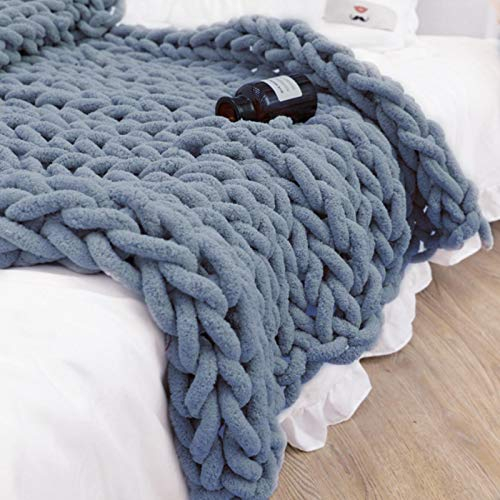 Fulenyi Wolle Garn Handstricken Roving, Soft Bulky Arm Stricken Dicke Wolle zum Häkeln, Strickdecke Decke Garn für Riese Klobig Stricken Werfen Sofa Decke, 250g, 18M