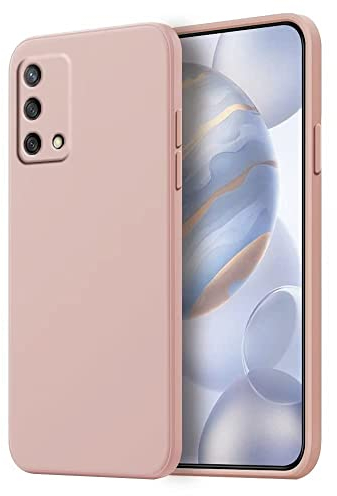 HONLEN Hülle für Oppo A74 (4G) Schutzhülle Case, (6.43 Inches) Liquid TPU Silicone Handyhülle mit Fallschutz Silikon Cover Sandpulver