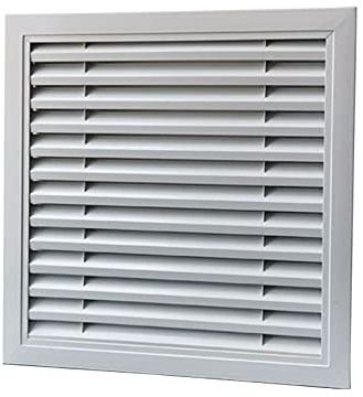 WESTUX Rejillas De Ventilación De Aleación De Aluminio, Rejilla De Ventilación De Aire Salidas De Aire Unidad Exterior De Aire Acondicionado Obturador (Color : Style A (Hole Opening 500x500 mm))