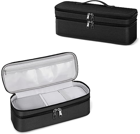 SITHON Reise Tasche für Revlon Salon One-Step Volumiser, Doppellagige Tragetasche für Dyson Airwrap, Shark FlexStyle, Remington, BaByliss, Bestope Pro, Rowenta Luftstyler & Haartrockn (Nur Tasche),