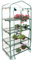 Copertura di Ricambio per Serra, Copertura in PVC Trasparente Impermeabile per Serra, Nessuno Scaffale, Porta con Cerniera Arrotolabile, per Serra per Piante e Fiori da Giardino e da Esterni