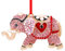 D24TIME Elefanten-Weihnachtsschmuck – Metall, roter Elefant, Weihnachtsbaum, dekorative hängende Ornamente für Heimdekoration, Andenken, Geschenke für Frauen, Schwestern, Mutter, Kinder, Mädchen