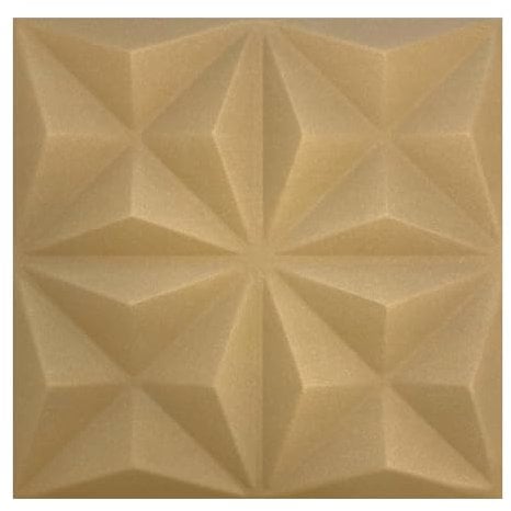 3D Paneele Polystyrol XPS Styropor – Moderne Wandverkleidung & Deckenpaneele – Wandpaneelen Leicht Flexibel - 50x50cm / 12m² - 48 Stück (Beige 01)