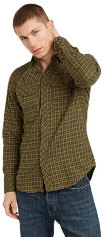 G-Star Herren Dakota Slim Hemd, Mehrfarben (Tapenade Chibi Check D25223-D818-G906), M
