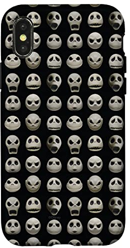 Disney The Nightmare Before Christmas Jack Expressions Black Case for iPhone X/XS