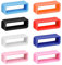 Mozeat Lens 8 Stück Silikon Uhrenarmband Schlaufe Ersatz Uhrenband Schlaufe Halter 20 mm Gummi Unisex Uhrenarmband Schlaufe Verschlussring Bunt Armbanduhr Uhrenarmband Keeper (8 Farben)