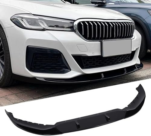 CWMLB Auto Frontlippe Frontspoiler für BMW 5 Series G30 G31 LCI M Sport 2021-2023,Auto Frontspoiler Frontstoßstange Lippe Spoiler Auto Frontlippe Spoiler Lip Splitter Diffusor