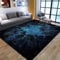 JGGXHM Fußmatten mit Sternen, Sternenhimmel und Wald, Badezimmerteppich, rutschfest, wasserabsorbierend, für Wohnzimmer und Schlafzimmer, 150 x 240 cm