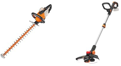 WORX - Taille-Haies sans Fil 40V-2Ah - WG284E.9-60 cm - ⌀27 mm, Ohne Akku & Nitro - Coupe-Bordures 3 en 1 sans Fil 20V - Ø33cm - WG173E.9