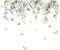 JYJLLM 2 Pack Hanging Green Vine Wall Decals，Plants Leaves Birds Wall Stickers，Wall Stickers，Wall Stickers for bedrooms，Suitable for Bedroom Living Room Sofa TV Background Wall Decor