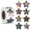 AOZUO 500 Stück Sterne Sticker,Stern Aufkleber Sterne, 2.5cm Glitzer Belohnung Sternaufkleber für Kinder Selbstklebend Etiketten für DIY Scrapbooking Dekoration Heimwerker Basteln Schule Schüler