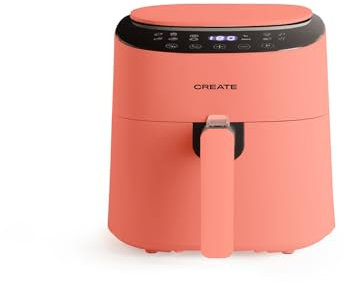 CREATE/FRYER AIR PRO COMPACT/Freidora de aire sin aceite 3,5 L Terracota / 8 Programas, Pantalla de visión angular, Sin aceites ni grasas, Sistema circulacion de aire 360º, 1300W