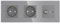 PULSAR Sat Kabel Dose Unterputz mit 2 Steckdosen 3-Fach Glas Grau, Steckdose x2 mit Kabel Anschlussdose und SAT UP Dose/Antennendose, TV SAT/Kabel/Steckdose x2 Kombination