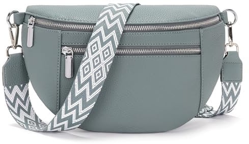 Zyig bauchtasche damen kleine handtasche damen umhängetasche damen klein Veganes Leder crossbody bag damen Verstellbarer Schultergurt