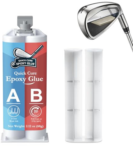 INNOVAYOU Colle Epoxy Rapide bi-Composant 2.11oz Haute Résistance pour Réparer Clubs, Têtes, Putters et Fers