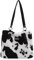 JOERBABU Tasche für Damen, stilvolle weiße Kuh-Muster, Plüsch-Schultertasche mit reichlich Stauraum, Handtasche, praktisch für den täglichen Gebrauch, kuh, Plush