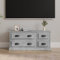CCCINER TV-Schrank Betongrau 100x35,5x45 cm Holzwerkstoff,Geräumiger Fernsehschrank mit flexiblem Stauraum in Betonoptik fürs Wohnzimmer TV-Bänke, TV-Möbel