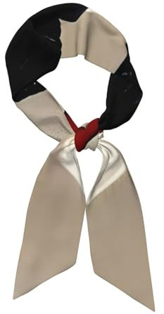 MUFLVDX Eleganter Schal für Damen, Hockey-Sportdruck, leicht, weich, seidiger Satin-Schal, Accessoire für jedes Outfit, Schwarz, Einheitsgröße