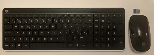 Teclado y mouse inalámbricos español, diseño de teclado de computadora en español