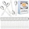Cuillere a cafe petite acier inox 24 pieces 10 cm valable pour maison et restauration lavable au lave-vaisselle