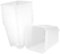 BESTonZON 20 Macetas De Plástico para Vivero Pequeñas Transparentes