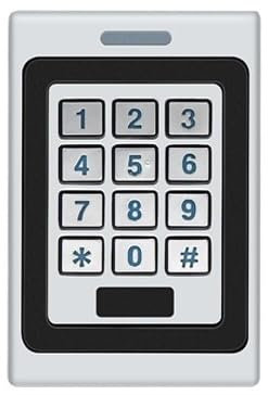 Kit de Contrôle D'accès, Système de contrôle d'accès en métal Zinc, Double porte, clavier à 2 relais, ouvre-porte électronique, RFID magnétique numérique for Kit de serrure de porte intelligente