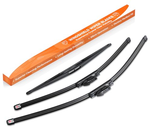 GEARMONSTER Scheibenwischer Wischerblätter Vorne + Hinten Satz Autoscheibenwischer Heckscheibenwischer Wischerblätter-Set für OPEL MERIVA B MK2 BJ 2010-2018 (3er Set: 700mm/575mm/400mm)