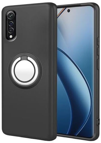 FortiCase Ständer Handyhülle für Sony Xperia 10 IV,Black Silikon Hülle Weicher TPU Schutzhülle,für Sony Xperia 10 IV Stoßfest Case Cover- Z