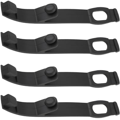 eMagTech 4 pezzi di fasce in gomma per faro anteriore per moto da dual sport, moto da cross, moto naked, 172 mm