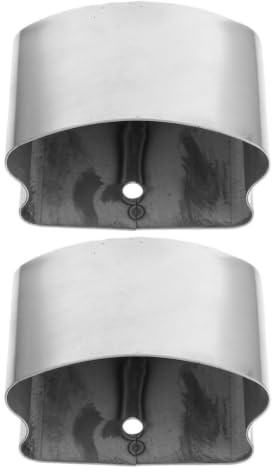 BETOOKY Tappi Design Minimalista 2 Pezzi in Pvc Argento per Corrimano Copri Ringhiera per Scale per Uso Outdoor e Centri Commerciali