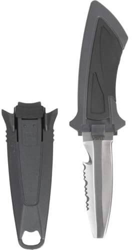TUSA Coltello da Sub FK-11 – Coltello da Giacca smussato, Colore: Nero