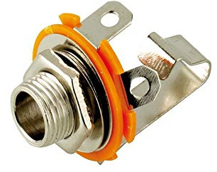 goobay 11083 Jack chassis socket - 6.35 mm - mono - open type