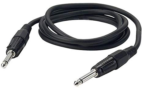 MUSIC STORE Instrumentenkabel Klinke, Klinkenkabel 2 Klinke mono und vernickelten Kontakten, Kabellänge 3 m, Standard