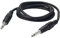 MUSIC STORE Instrumentenkabel Klinke, Klinkenkabel 2 Klinke mono und vernickelten Kontakten, Kabellänge 3 m, Standard
