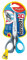 Maped - Linkshänder-Schere SENSOFT, 13 cm, flexible und ergonomische Griffe, abgerundete Spitze - blau-pink, blau-grau, orange-rot