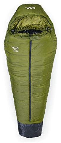 DD Hammocks - Jura 2 Sleeping Bag Olive Green: 3-4 Season Hammock Sleeping Bag -5 Degrees Celsius with Waterproof Footbox for Camping and Hiking Trips