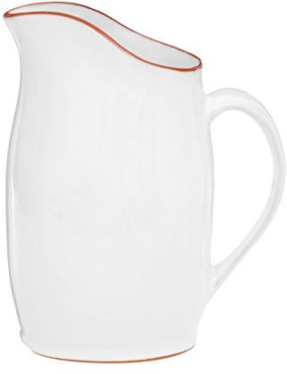 Premier Pitcher Calisto-Brocca da 2,5 Litri, Colore: Bianco, Terracotta Smaltata, Litri